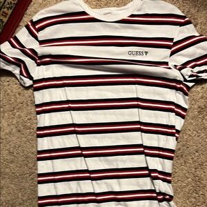 Guess Red and Black Short Sleeve Tee